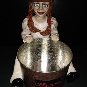 *SOLD* Creepy Doll Toy with Silver and Brown Bucket